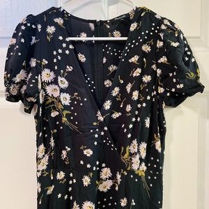 Madewell Floral Midi Dress Size 2